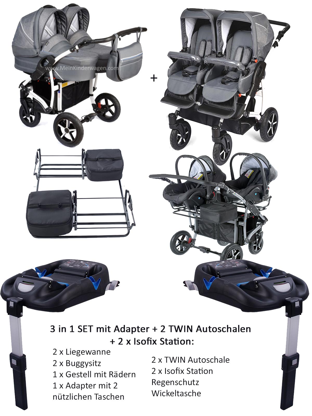 Twin Basic Zwillingswagen Twin Basic Zwillingswagen