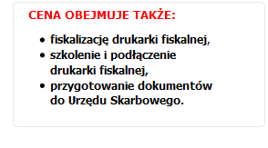 Usługi serwisowe przy zakupie w DOTKOM - GRATIS Usługi serwisowe przy zakupie drukarki fiskalnej w DOTKOM - GRATIS