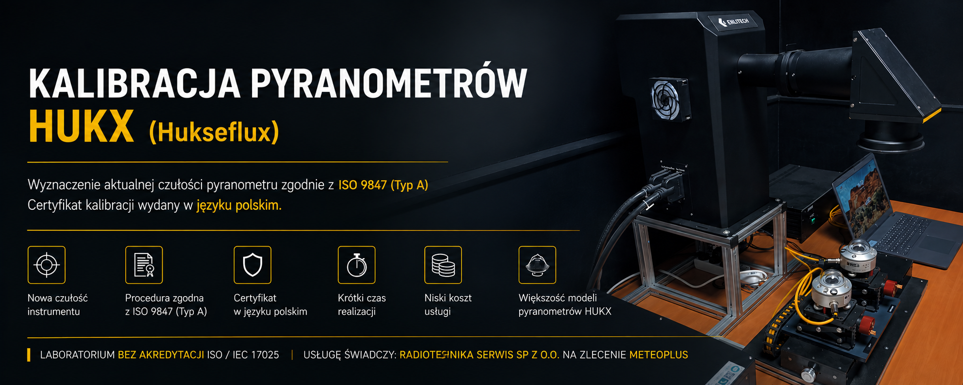 Kalibracja pyranometrów Hukx