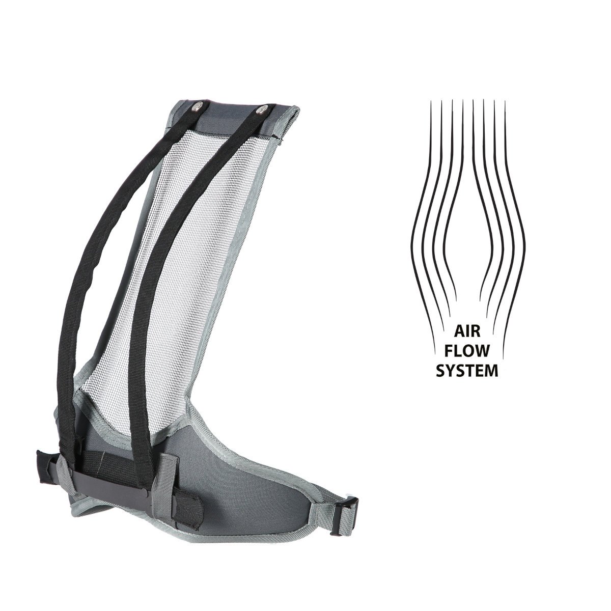 panel wentylacyjny na plecach