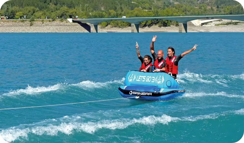 trzyosobowa kanapa do holowania na wodzie spinera let's go 3