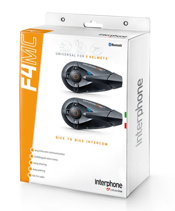 F4 MC Interphone interkom bluetooth zestaw podwójny - idealne rozwiązanie dla osób poszukujących komunikacji pomiędzy dwoma motocyklami