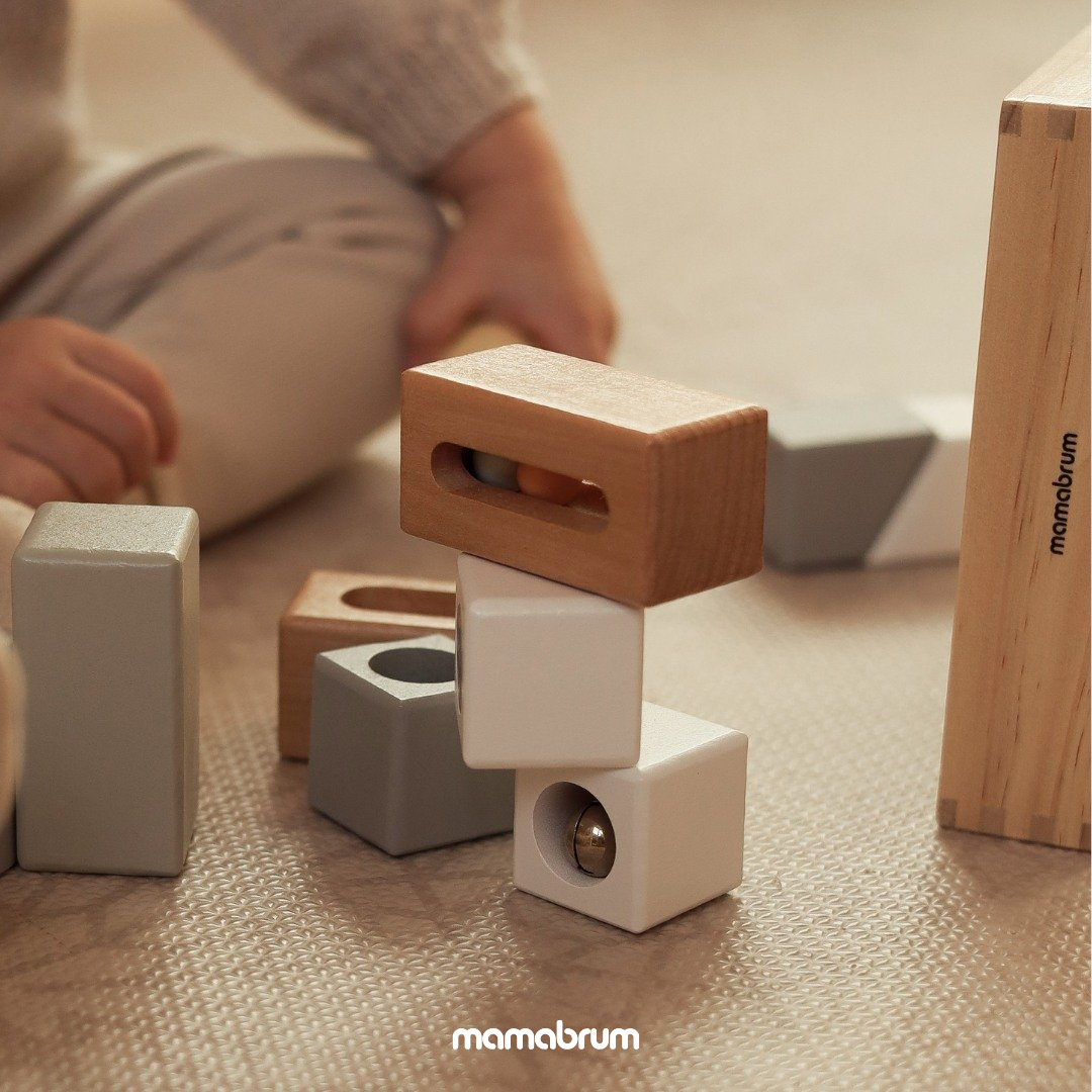 Drewniane klocki sensoryczne