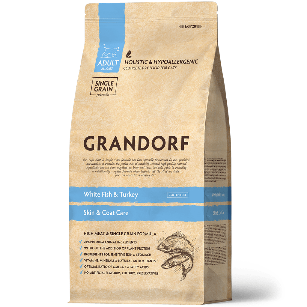 Grandorf Adult All Cats - White Fish & Turkey 