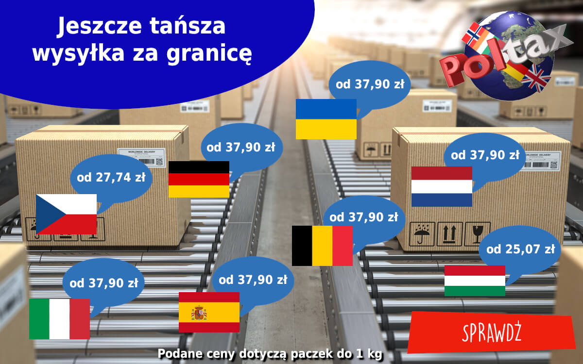 Jeszcze niższe koszty wysyłki za granicę