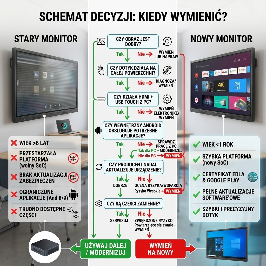 kiedy wymienić monitor interaktywny na nowy?