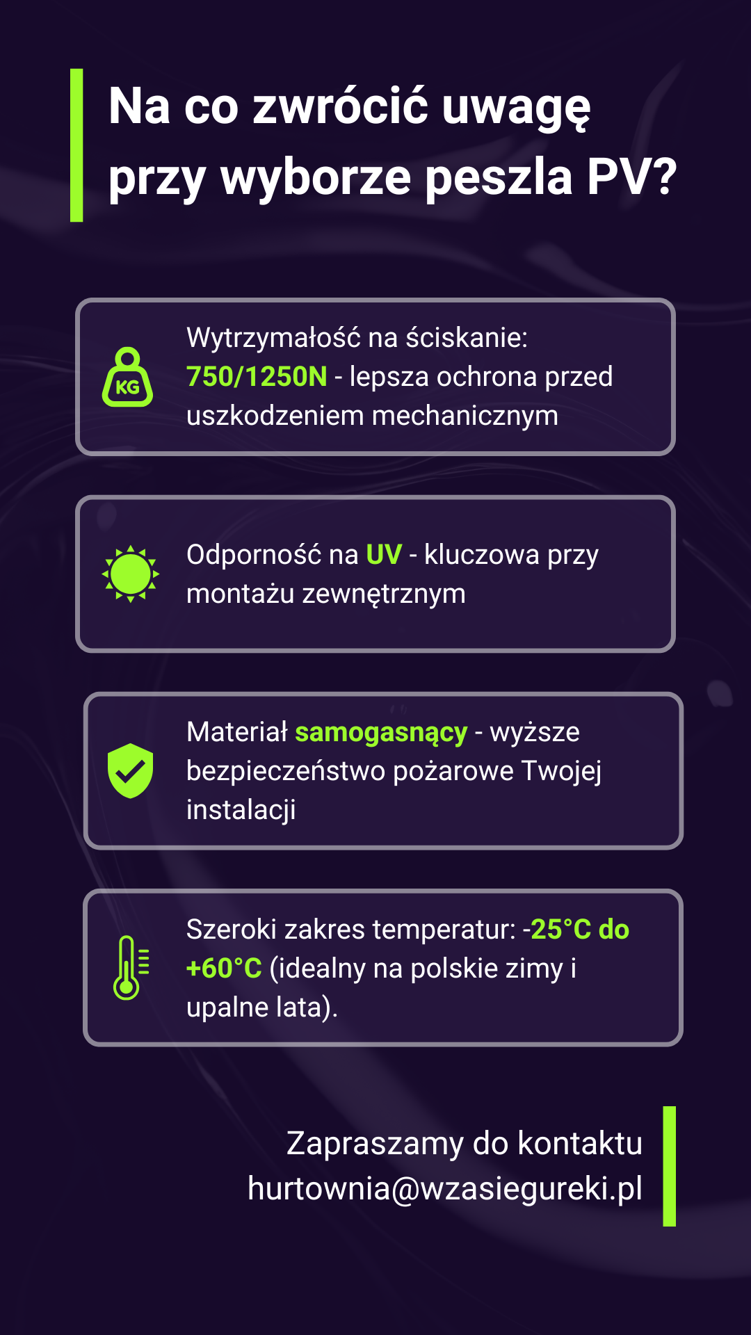 Na co zwrócić uwagę przy wyborze peszla do fotowoltaiki?