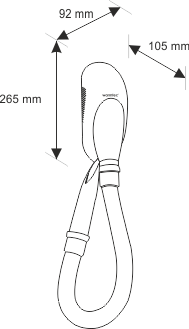 Wymiary suszarki B-320 Suszarka Warmtec B-320 700 W