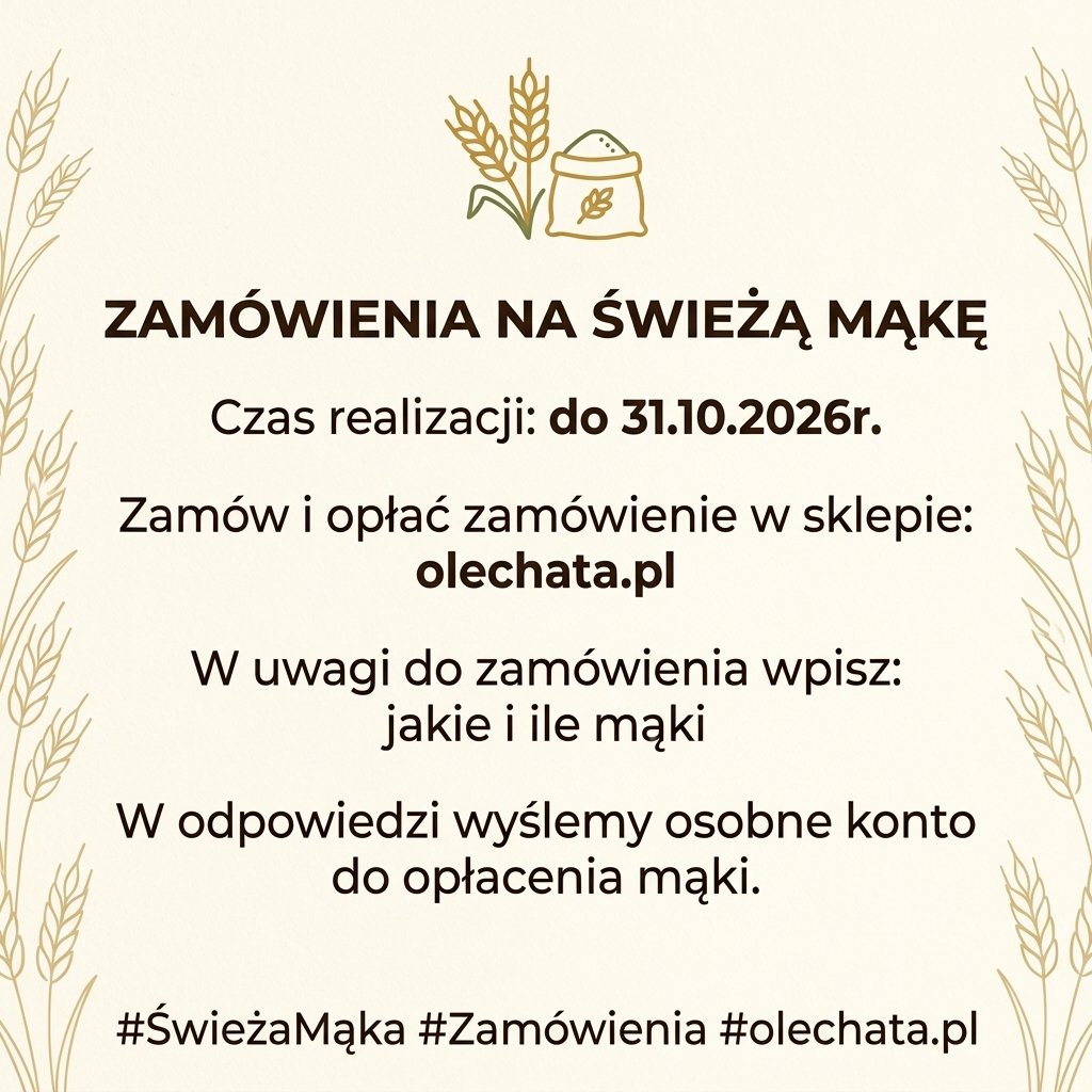zamówienia na świeżą mąkę