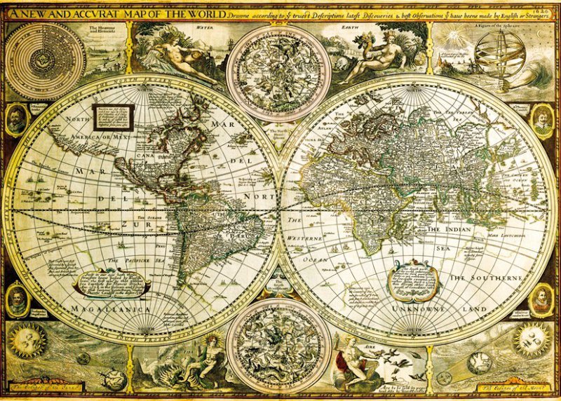 Mapa świata - DecoArt24.pl