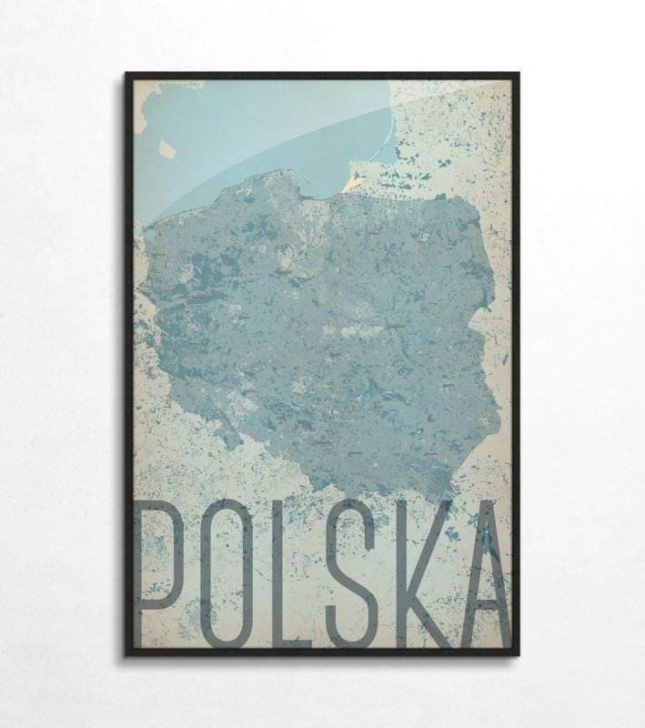 Mapa Polski decoart24.pl