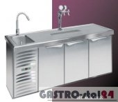 Podstawa chłodnicza z agregatem z boku BLC-M.0L.0P.0P 2090x590x842 