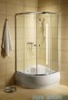 Radaway Classic Kabina prysznicowa półokrągła z drzwiami przesuwnymi 90x90x170 szkło satinato 30001-01-02