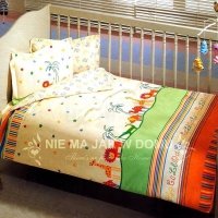 Pościel niemowlęca Tac Bio Baby Zoo Orange - 4 elem. 