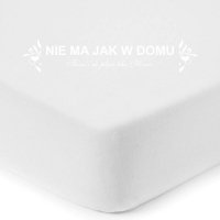 Prześcieradło Carlo Brunni Jersey - Białe 