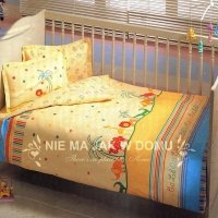 Pościel niemowlęca Tac Bio Baby Zoo Blue - 4 elem. 