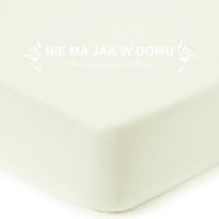 Prześcieradło Carlo Brunni Jersey - Ecru 