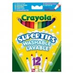 CRAYOLA Flamastry supertips pastel.12szt 