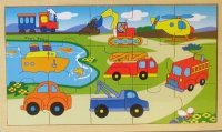 BRIMAREX UKŁ. DREWNIANA PUZZLE 
