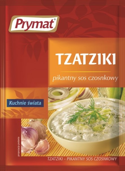 Sos Tzatziki Czosnkowy Pikantny 20g Prymat Nabial