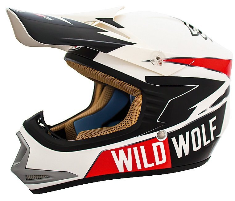 Kask motocyklowy dziecięcy enduro Shiro MX-306 Wild Wolf