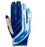 Scott 450 Racewear rękawice motocyklowe off-road biało-niebieskie 