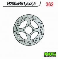 Tarcza hamulcowa tylna YAMAHA YFM 350 R (04-06) / YFZ 450 (03-05) 
