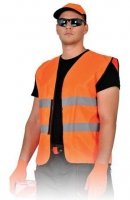 KAMIZELKA OSTRZEGAWCZA ODBLASKOWA ORANGE