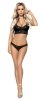 Комплекты Passion Lingerie Heidi set with open bra, Чёрный, S/M Pas_Heidi set with open bra S/M - Passion - Эротические комплекты: лиф и трусики - Купить