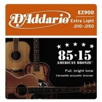 Struny do gitary akustycznej D'ADDARIO EZ900 (10-50) Extra Light