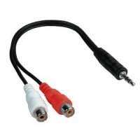 Adapter Jack 3,5mm Stereo WT. - 2xCinch GN.