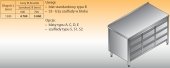 STÓŁ ROBOCZY Z TRZEMA BLOKAMI SZUFLAD LO 133/S3 - 1300x700 