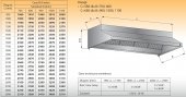 OKAP PRZYŚCIENNY Z OŚWIETLENIEM LO 901 - 2800x800 