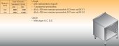 STÓŁ Z PROWADNICAMI NA POJEMNIKI GN LO 111 500/700 