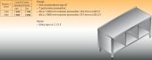 STÓŁ Z PROWADNICAMI NA POJEMNIKI GN LO 113 1800/600 