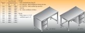 STÓŁ ROBOCZY Z BLOKIEM SZUFLAD LO 134/S2 - 1200x700 