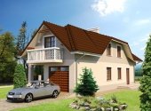 Projekt domu na bardzo wąską działkę Brama Luksoru 