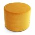 Honigfarbener Samtpouf 45x35 cm