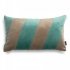Stripes Beige-mintfarbenes Dekokissen 50x30