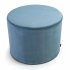 Himmelblauer Samtpouf 45x35 cm
