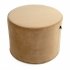 Beiger Samtpouf 45x35 cm