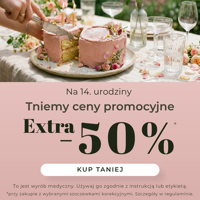 Baner z linkiem do https://aurum-optics.pl/14urodziny 