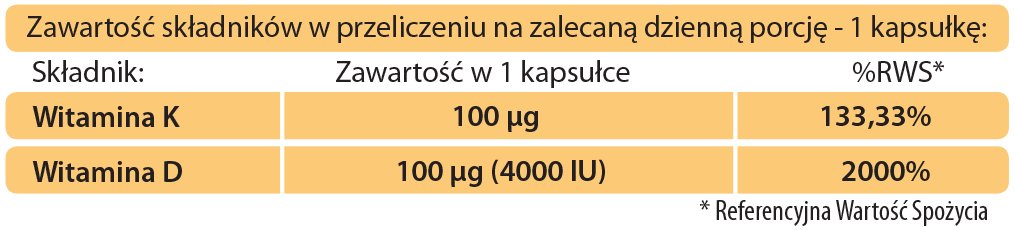 Witamina D3 Forte 4000iu K2 Mk7 Z Natto 120 Kaps Młyn