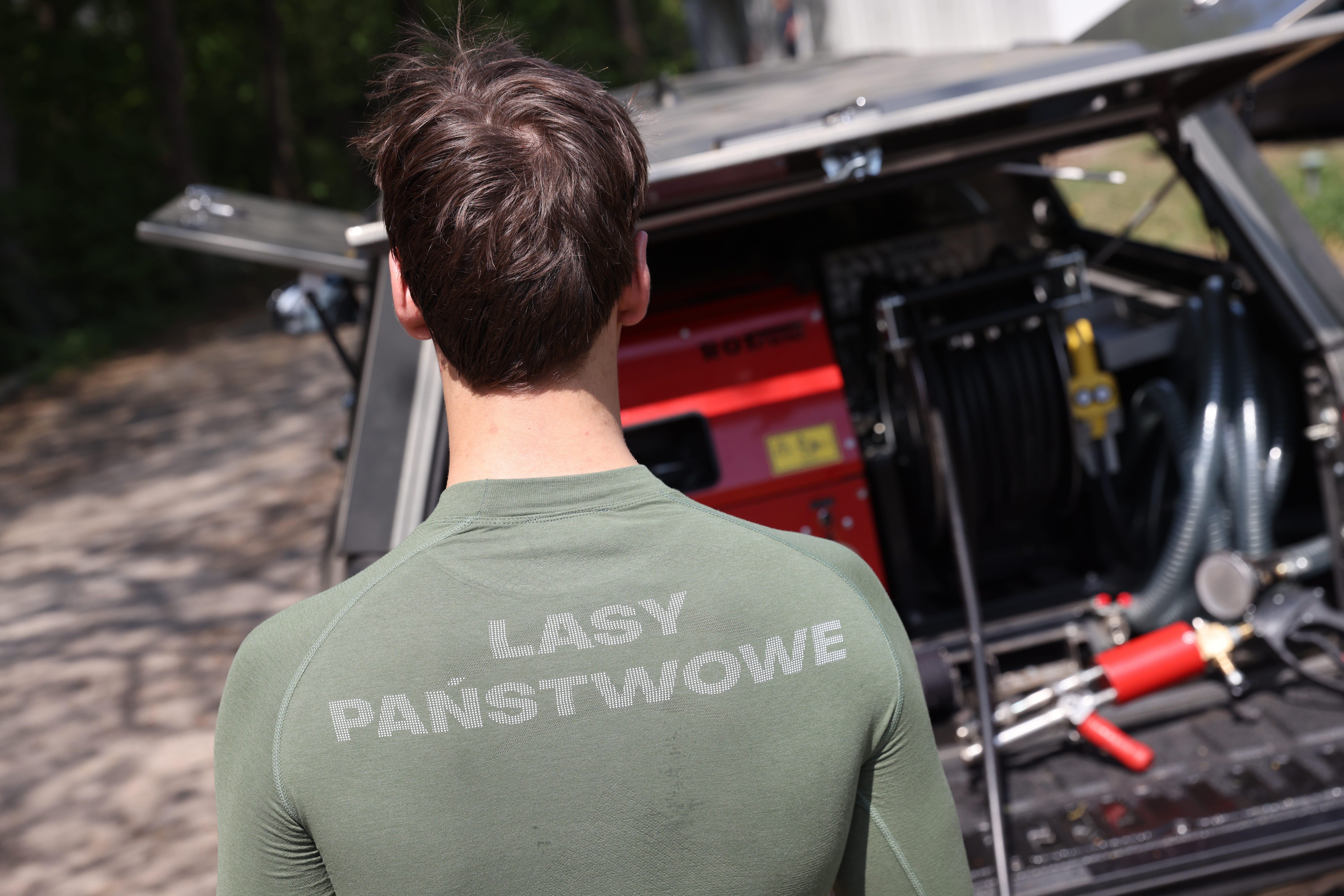 Przykładowy nadruk STRAŻ na bieliźnie ARMWORX FR
