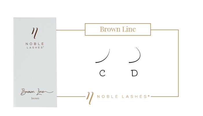 Brown Line, rzęsy brązowe, skręty rzęs, rzęsy