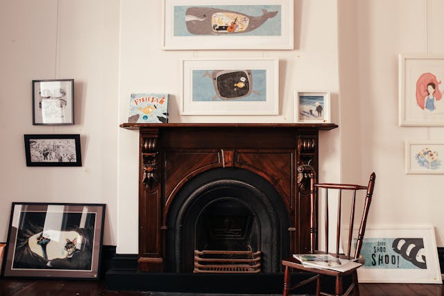 Kominek z rozprowadzeniem ciepła