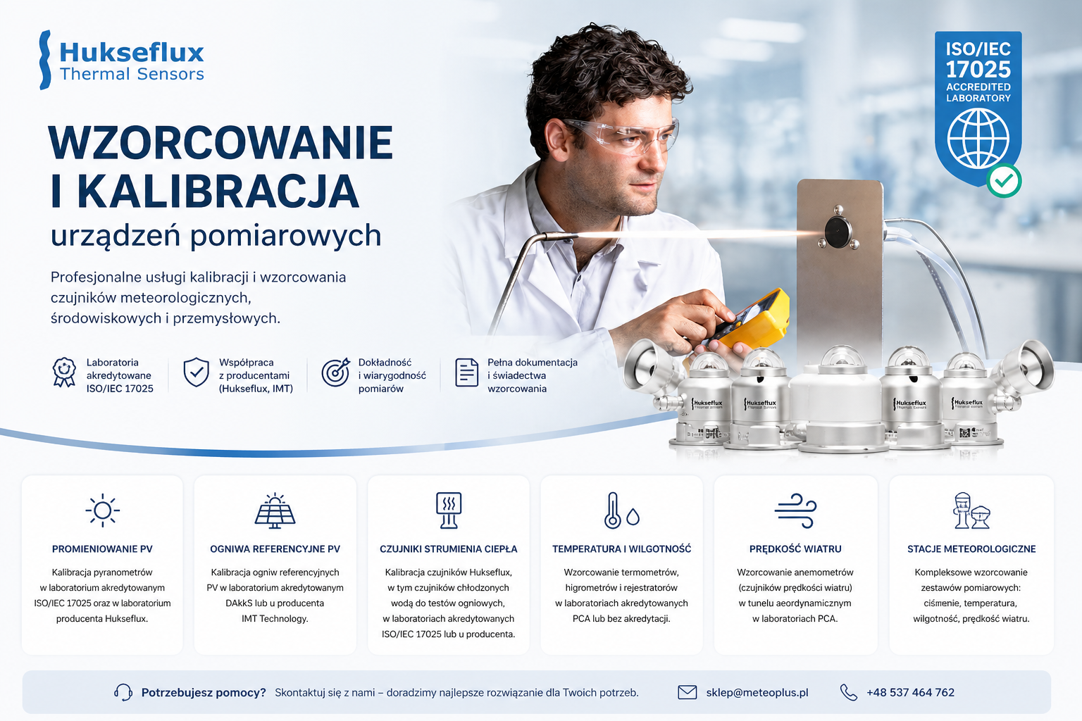 Wzorcowanie i kalibracja urządzeń pomiarowych MeteoPlus