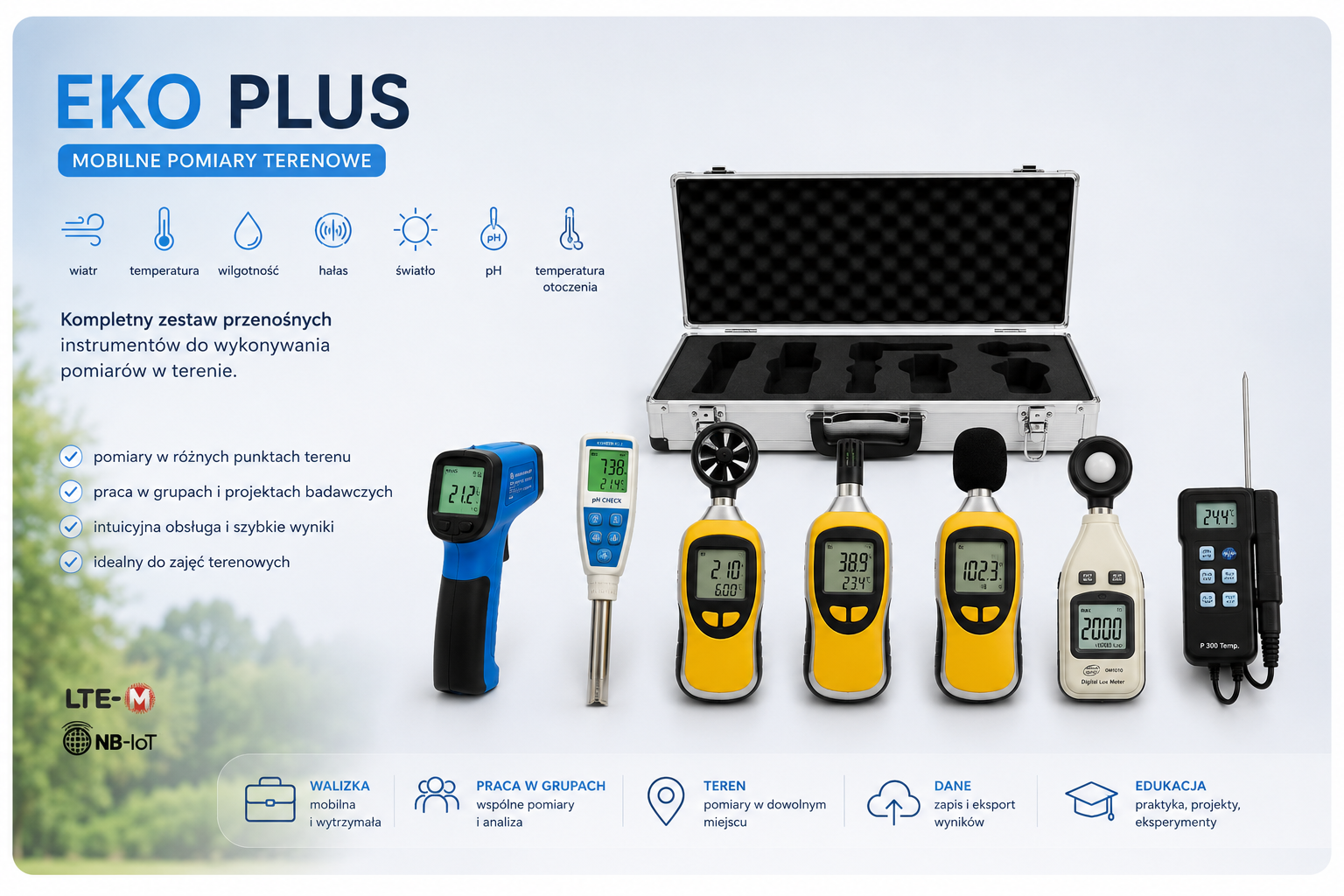 Mobilny zestaw pomiarowy MeteoPlus EKO PLUS