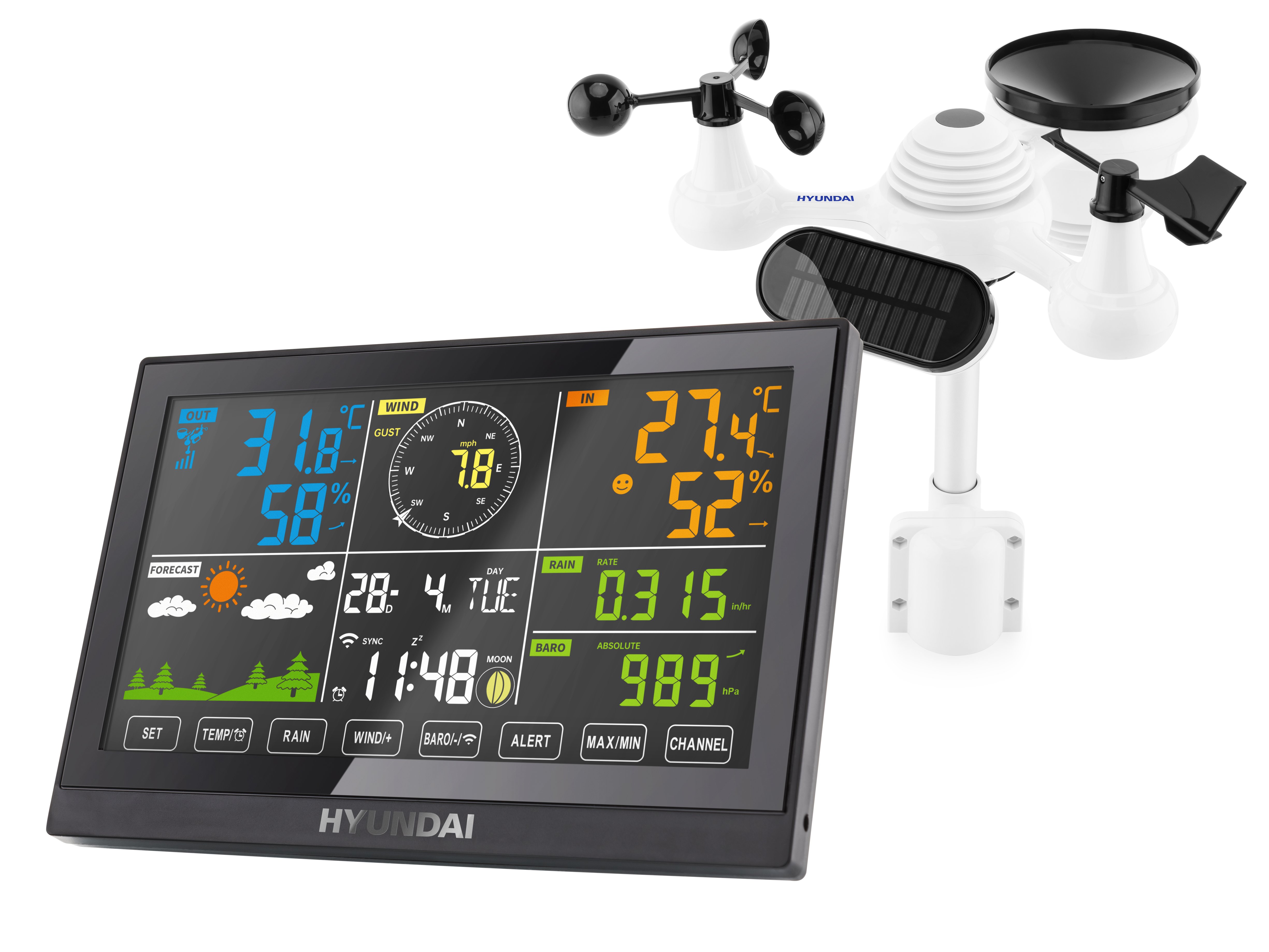 Bezprzewodowa stacja meteorologiczna Hyundai WSP 5200 WIFI z Wi-Fi