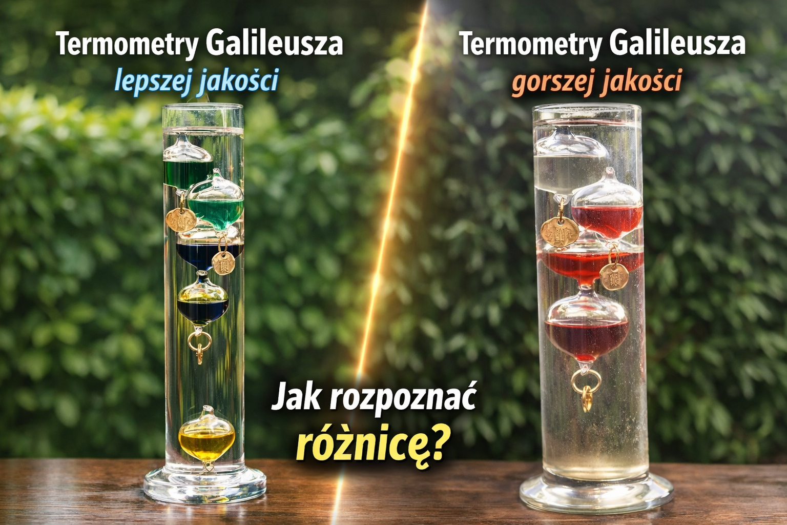 Termometr Galileusza – jakość wykonania